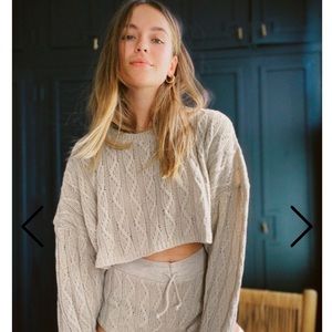 Nasty Gal Cable Knit Lounge Set